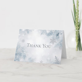 Tarjeta De Agradecimiento Winter Birthday Thank You Cards Elegant Snow