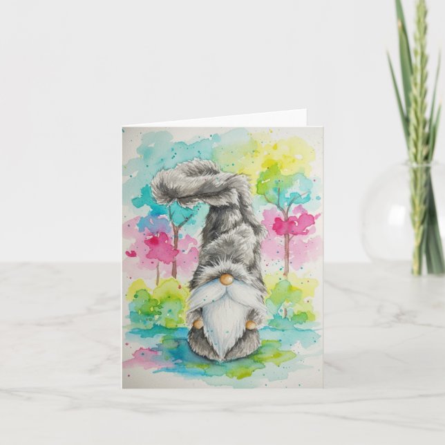 Tarjeta De Agradecimiento Winter Coat  (Anverso)