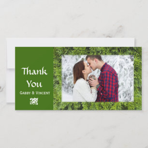 Tarjeta De Agradecimiento Winter Evergreen Gracias