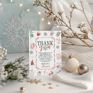 Tarjeta de agradecimiento Winter ONEderland