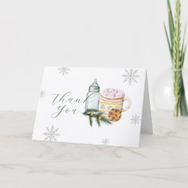 Tarjeta De Agradecimiento Winter Snowflake S'more Cookie Baby Shower