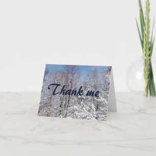 Tarjeta De Agradecimiento Winter Thank Me Notecards