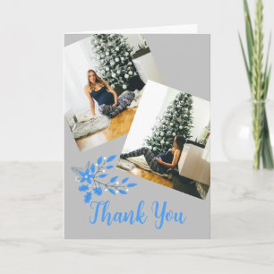 Tarjeta De Agradecimiento Winter wonderland baby ducha 2 foto
