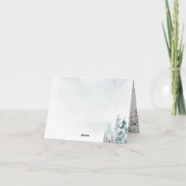 Tarjeta De Agradecimiento Winter wonderland Gingerbread Baby Shower