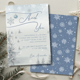 Tarjeta De Agradecimiento Winter Wonderland Its Cold Outside Baby Shower
