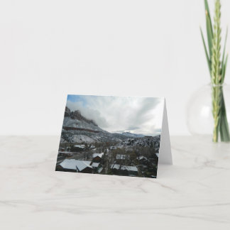 Tarjeta De Agradecimiento Wintery Town