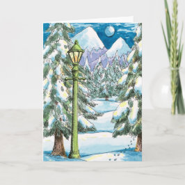 Tarjeta De Agradecimiento Wintery Woodland -