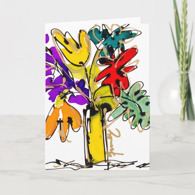 Tarjeta De Agradecimiento Wisdome Blooms Lovitude Blank Note Card (Anverso)
