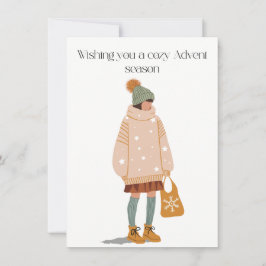 Tarjeta De Agradecimiento Wishing you a cozy Advent season