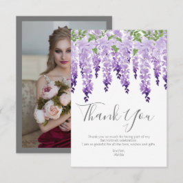 Tarjeta De Agradecimiento Wisteria acuática | Bat Mitzvah