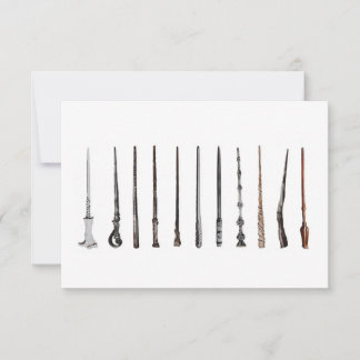 Tarjeta De Agradecimiento Wizard Wands 
