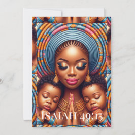 Tarjeta De Agradecimiento Women and child Isaiah 49:15: