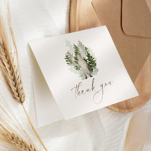 Tarjeta De Agradecimiento Woodland Adventure Gender Neutral Baby Shower