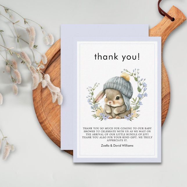 Tarjeta De Agradecimiento Woodland Baby Gender Neutral Thank You Card (Woodland Baby Gender Neutral Thank You Card 3)