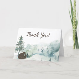 Tarjeta De Agradecimiento Woodland Bear Gracias