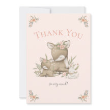 Woodland Deer Boho Chica Baby Shower Gracias
