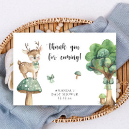 Tarjeta De Agradecimiento Woodland Deer - gracias