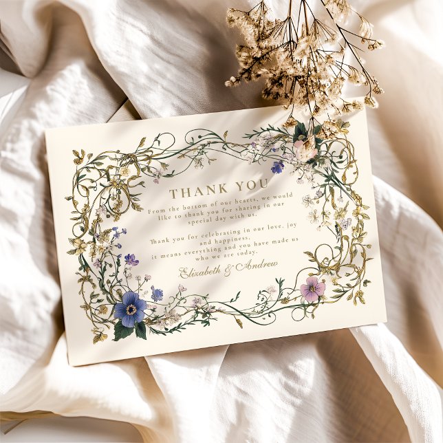 Tarjeta De Agradecimiento Woodland Fern Boda (Subido por el creador)