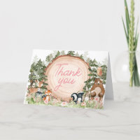 Woodland Floral Wood Slice Baby Shower