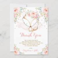 Woodland Fox Rubor Gold Chica Baby Shower