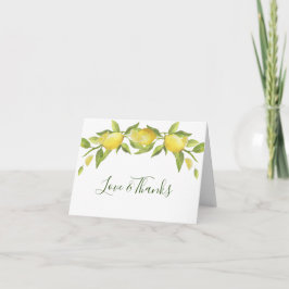 Tarjeta De Agradecimiento Wreath & Greeneration Watercolor de Lemons