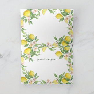 Tarjeta De Agradecimiento Wreath Mediterranean thank you Bridesmaid card