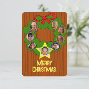 Tarjeta De Agradecimiento Wreath navidades