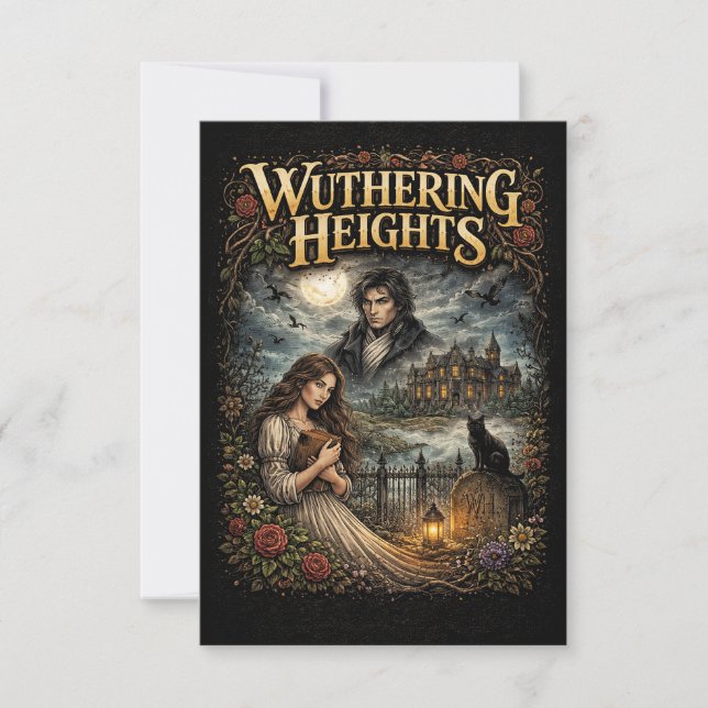 Tarjeta De Agradecimiento Wuthering Heights (Anverso)