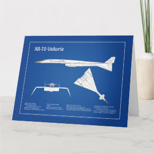 Tarjeta De Agradecimiento XB-70 Valkyrie - Planes de Planes de Plano de Plan