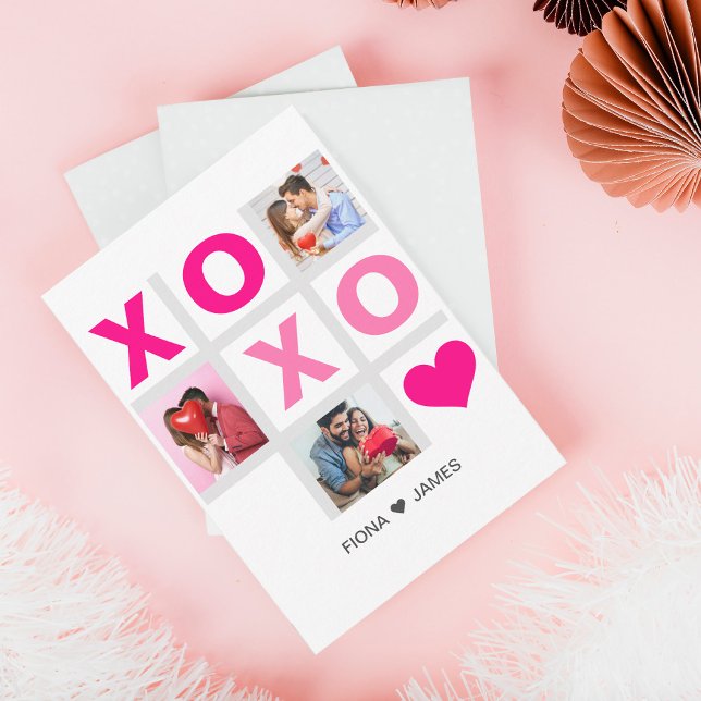 Tarjeta De Agradecimiento XOXO Feliz Día de San Valentín foto de Personaliza (Subido por el creador)