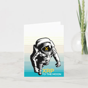 Tarjeta De Agradecimiento XRP A LA LUNA - criptodivisa XRP