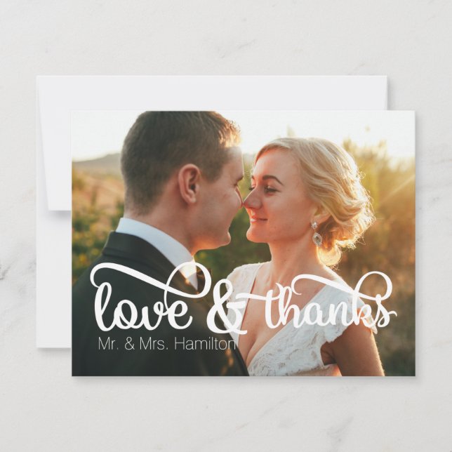 Tarjeta de agradecimiento y amor (Anverso)