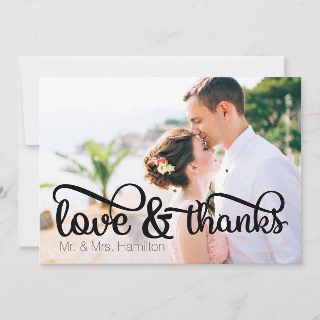 Tarjeta de agradecimiento y amor (Anverso)