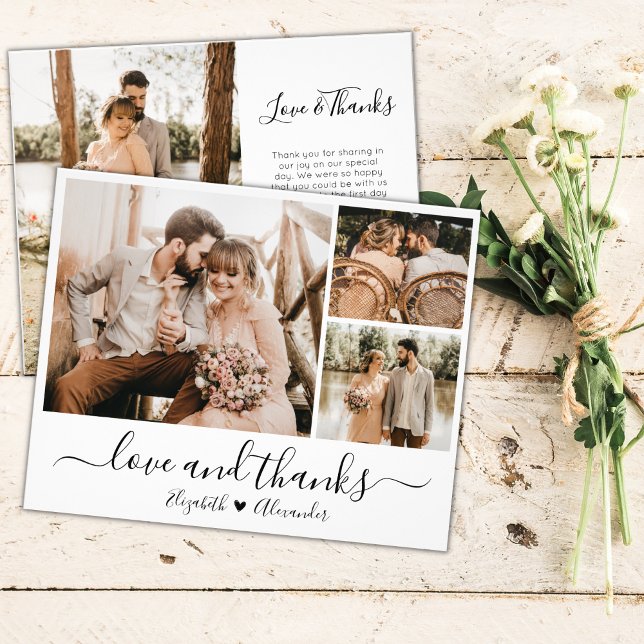 Tarjeta de agradecimiento y amor para el Boda de f (Subido por el creador)