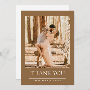 Tarjeta De Agradecimiento Y así comienza el Boda de fotos Gracias