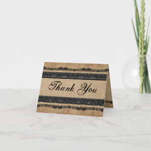Tarjeta De Agradecimiento Y Vivían Felices Después De Agradecerles.