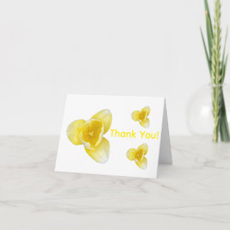 Tarjeta De Agradecimiento Yellow tulip