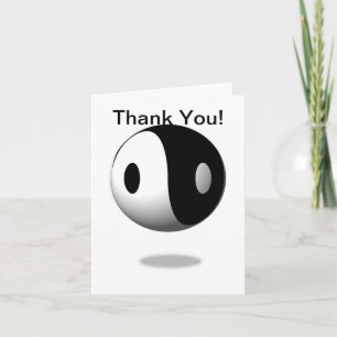 Tarjeta De Agradecimiento Yin Yang
