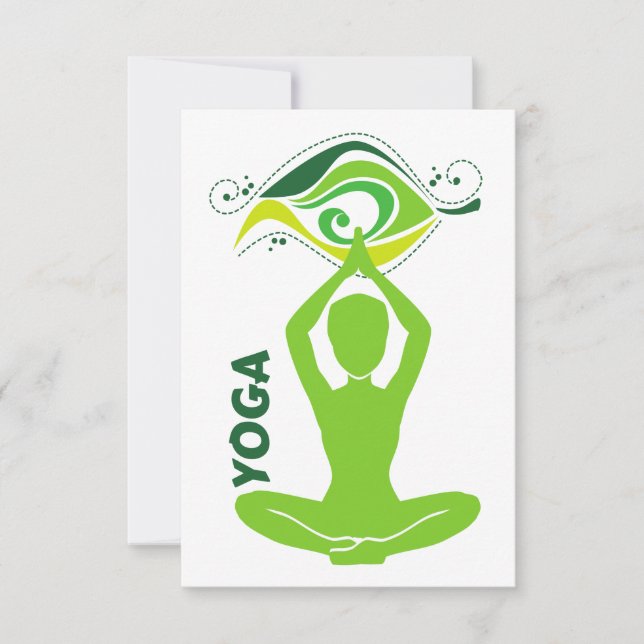 Tarjeta De Agradecimiento Yoga (Anverso)