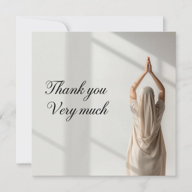 Tarjeta de agradecimiento Yoga Namaste (Anverso)