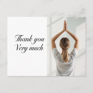 Tarjeta de agradecimiento Yoga Namaste