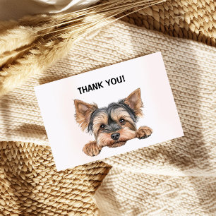 Tarjeta De Agradecimiento Yorkie de peeke