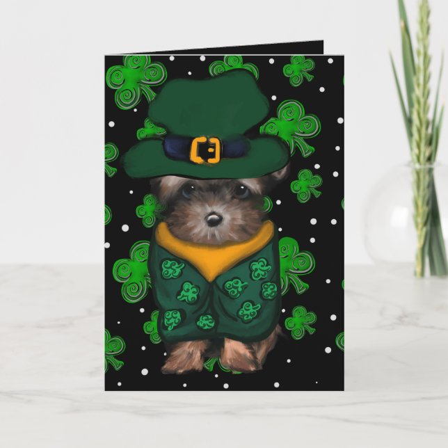 Tarjeta De Agradecimiento Yorkie Poo (Anverso)