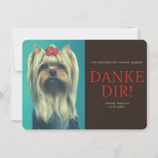 Tarjeta De Agradecimiento Yorkshire Terrier