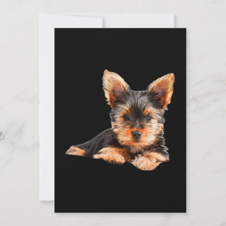 Tarjeta De Agradecimiento Yorkshire terrier Yorkie Puppy Dog