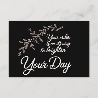 Tarjeta De Agradecimiento Your Order is On Its Way Flat Thank You Card