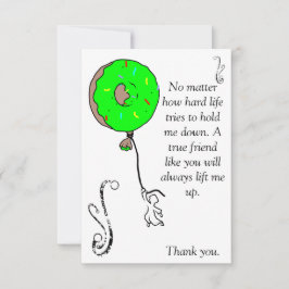 Tarjeta De Agradecimiento Yum-yum Donut