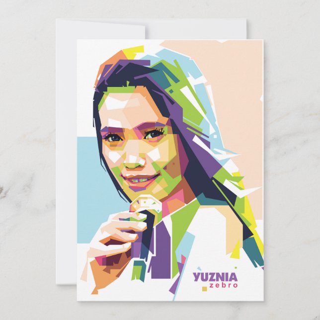 Tarjeta De Agradecimiento YuzniaZebro (Anverso)