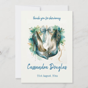 Tarjeta De Agradecimiento Zapatos de tacón alto para despedida de soltera Gr