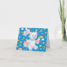Zarah the Dancing Polar Bear — Thank You Cards